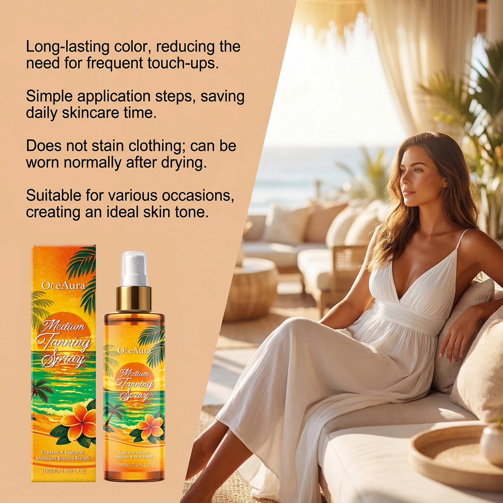 OceAura Self Tanning Spray – Sunless Tanner for Body & Face Self Tanning Spray SPOT