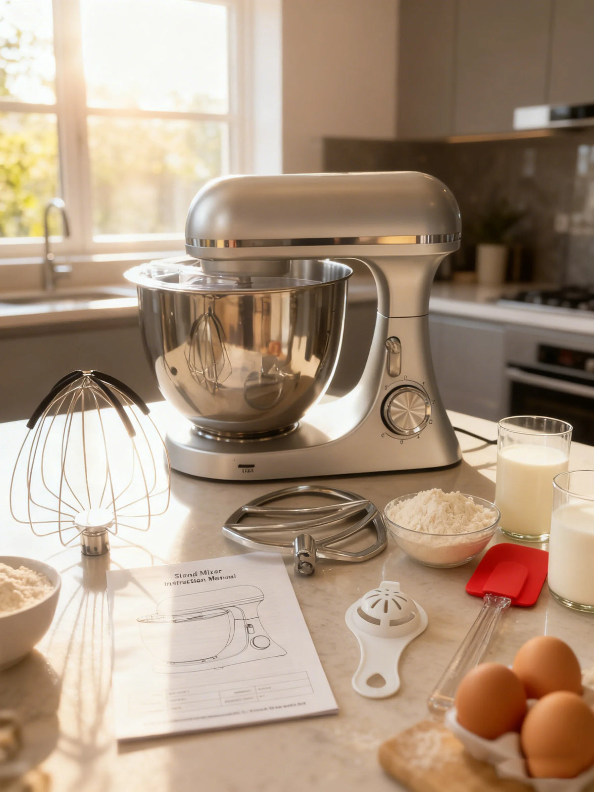 2000W Tilt-Head Stand Mixer – 8L Bowl, 6-Speed + Pulse Electric Stand Mixer SPOT
