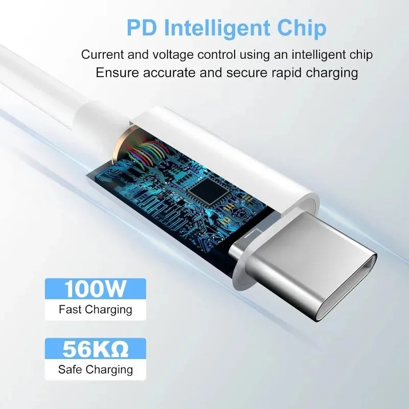 100W USB-C to USB-C Fast Charging Cable | 1M/1.5M/2M USB-C Charging Cable SPOT