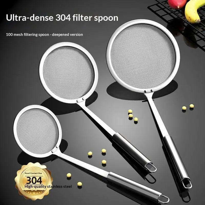 304 Stainless Steel Fine Mesh Tea Strainer – 100 Mesh Sieve Fine Mesh Strainer SPOT