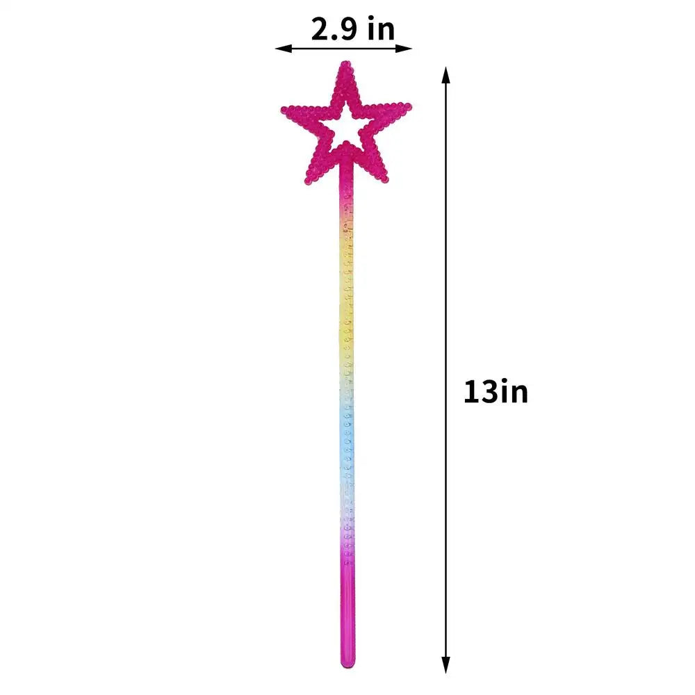 Star Fairy Wand for Girls – Princess Costume Magic Wand Prop Costume Wand Prop SPOT Multicolor