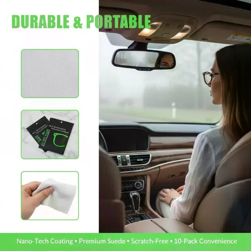 10-Pack Anti-Fog Microfiber Cloths – Lens & Screen Cleaner Lens Cleaning Cloth SPOT Default Title