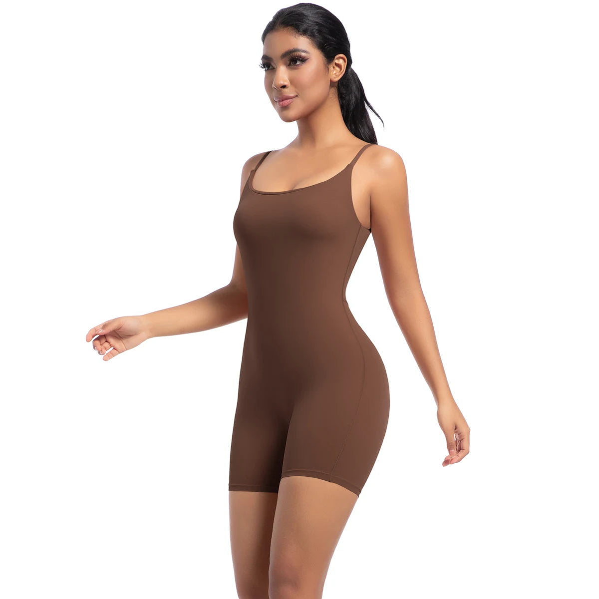 Women's Seamless Strappy Backless Fitness Bodysuit – Hip Lift Sports Bodysuit SPOT