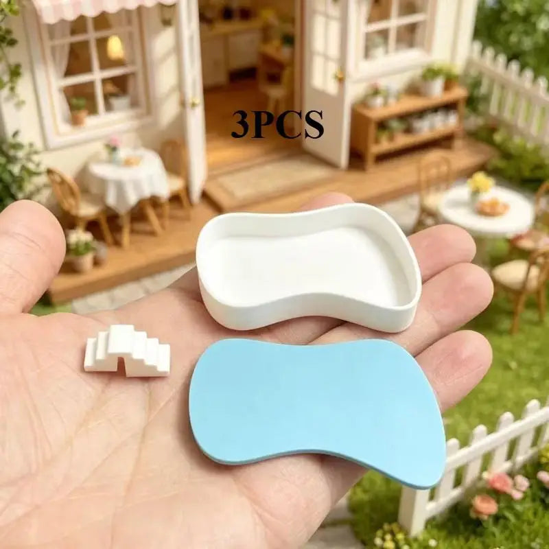 Miniature Dollhouse Swimming Pool Model – Courtyard Decor Dollhouse Miniature SPOT