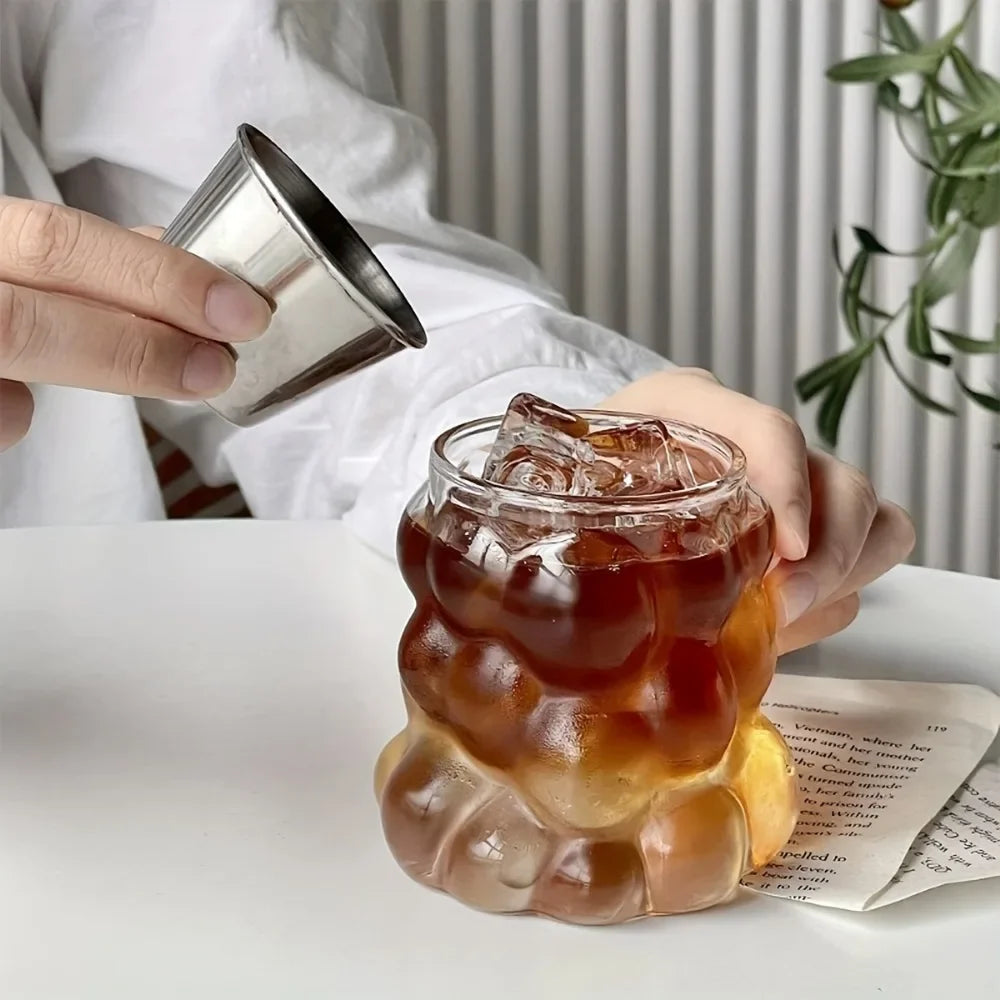 350ml Grape Design Glass Coffee Mug – Heat Resistant Cup Glass Coffee Mug SPOT