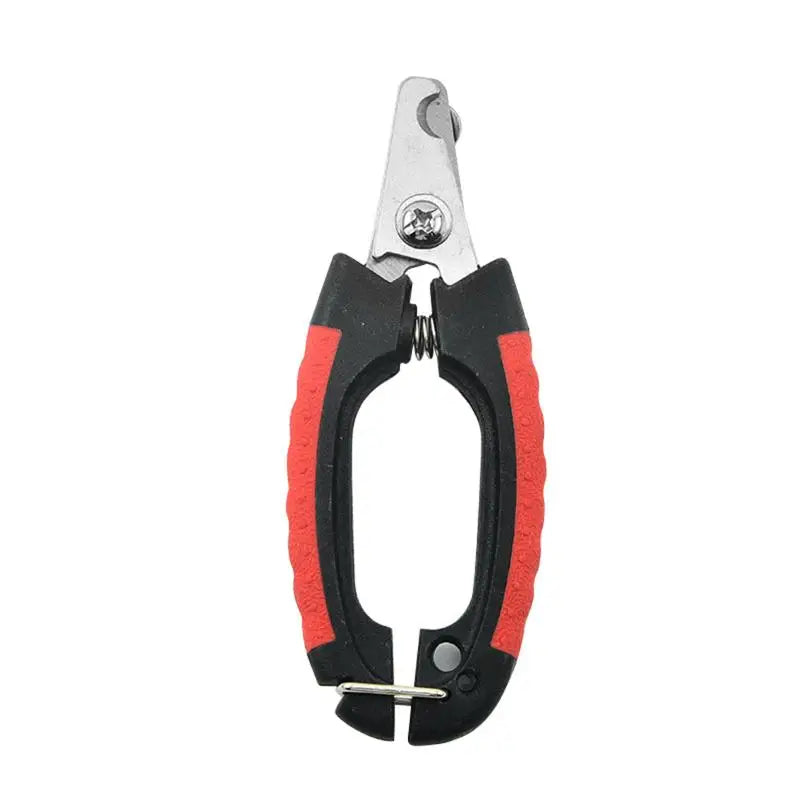 Stainless Steel Pet Nail Clipper for Dogs, Cats & Rabbits Pet Nail Clipper SPOT black and red