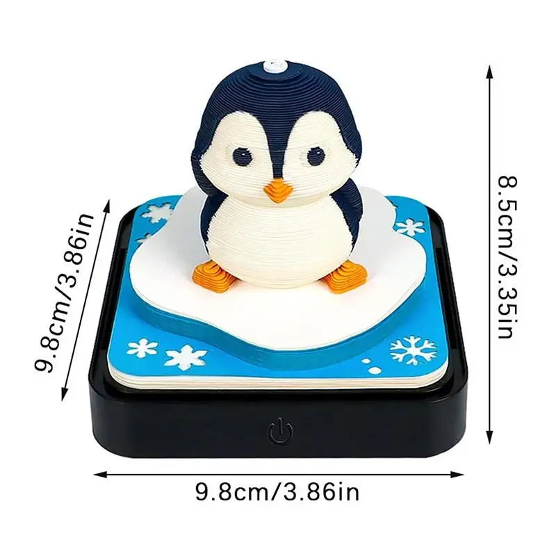 2027 3D Tear-Away Desk Calendar – Paper Carving Art Notepad 3D Desk Calendar SPOT