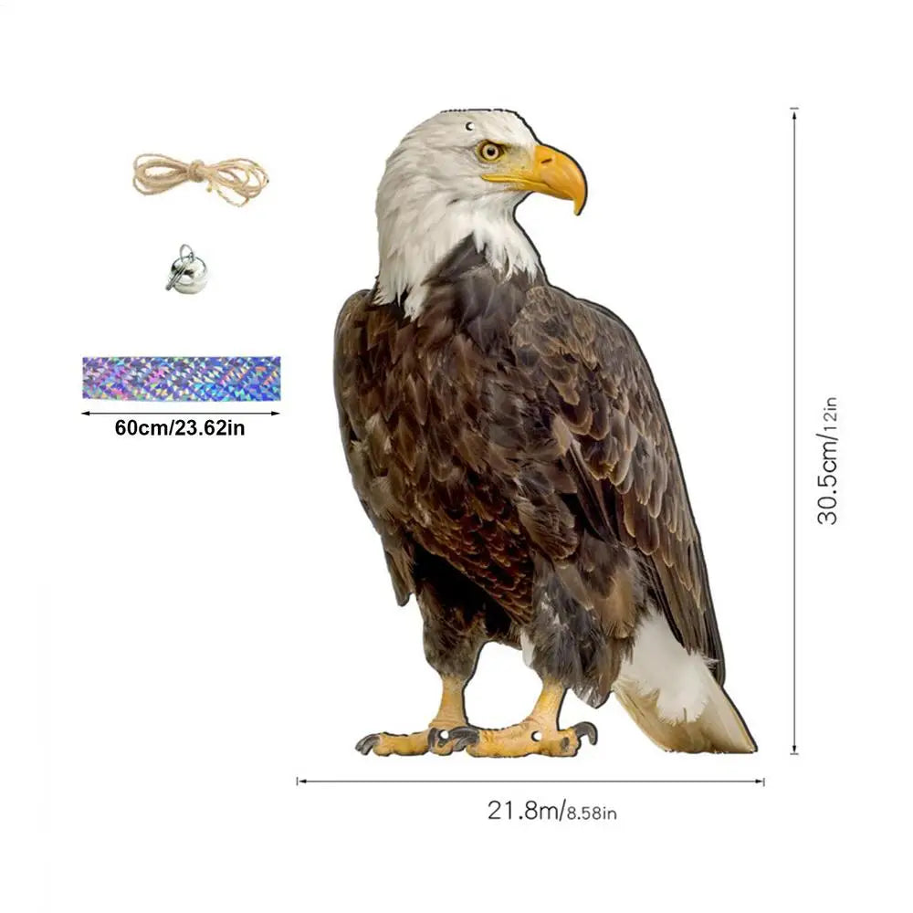 Realistic Owl Scarecrow Pendant – Waterproof Bird Deterrent Bird Deterrent Pendant SPOT 5 No Plug