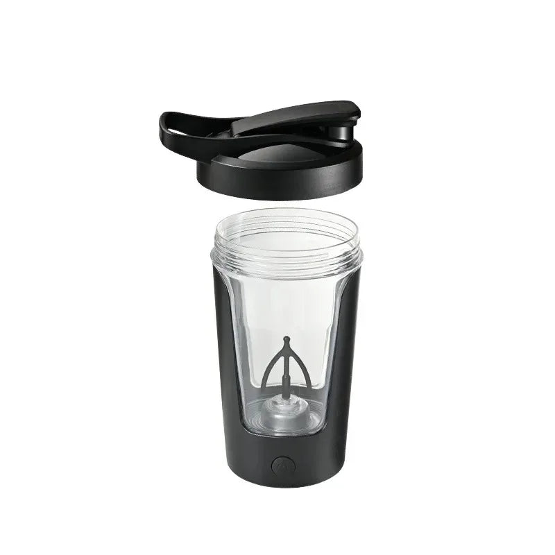 Portable Electric Protein Shaker Bottle – Auto Blender Cup Electric Shaker Bottle SPOT Black USB Type-C