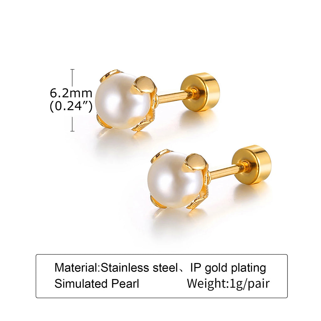 Faux Pearl Jewelry Set – 18K Gold Necklace & Earrings for Women Pearl Jewelry Set SPOT