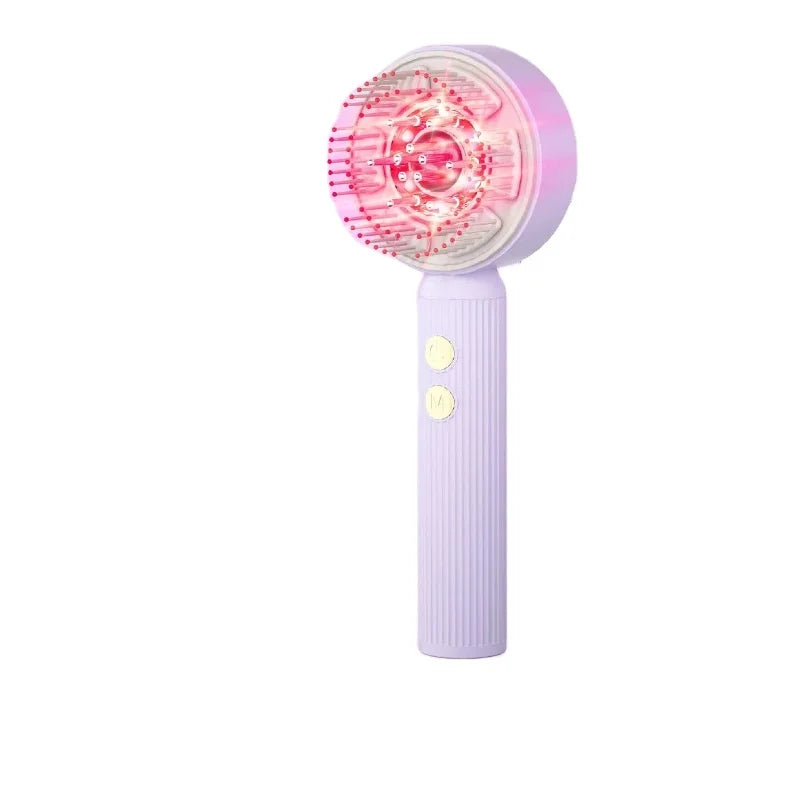 Electric Hair Brush with Built-In Hair Oil Applicator Electric Hair Brush SPOT Purple USB Type-C