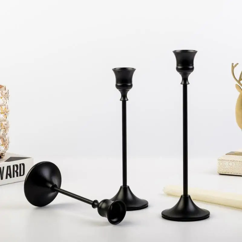 3-Piece Gold Candlestick Set – Elegant Table Decoration Candlestick Set SPOT D