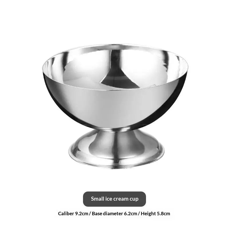 Stainless Steel Pedestal Dessert Bowl – Ice Cream Serving Cup Dessert Serving Bowl SPOT S