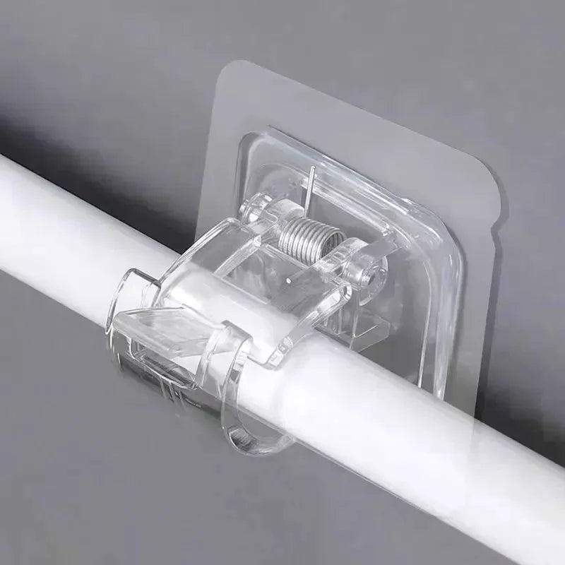 10-Pack No-Drill Curtain Rod Brackets – Strong Adhesive Hooks Curtain Rod Brackets SPOT