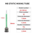 50-Pack 1:1 Epoxy Mixing Nozzles for 50ml AB Glue Cartridges Epoxy Mixing Nozzles SPOT KZ-FB516L 50PCS