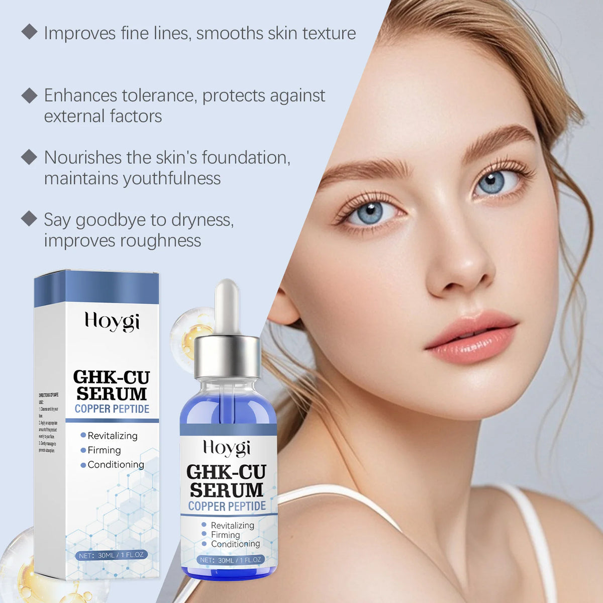 Hoygi Copper Peptide Face Serum – Firming & Hydrating Face Serum SPOT