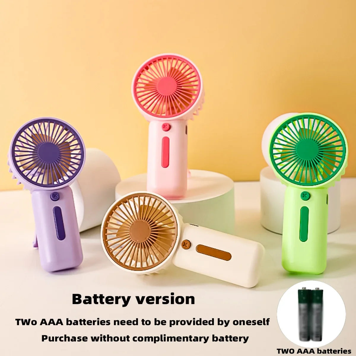 Portable Mini Handheld Fan – 3-Speed Battery Operated Handheld Mini Fan SPOT