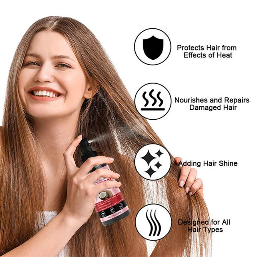 Lockmio Heat Protection Spray – Rosemary & Mint Oil, 470°F Heat Protection Spray SPOT