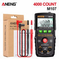 ANENG M107 Mini Digital Multimeter 4000 Count Auto-Range AC/DC Digital Multimeter SPOT M107 Black