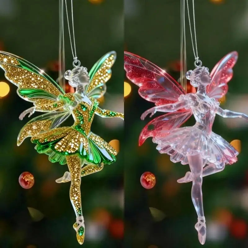 Sparkling Ballerina Acrylic Pendant – Car Charm & Xmas Ornament Decorative Pendant Ornament SPOT