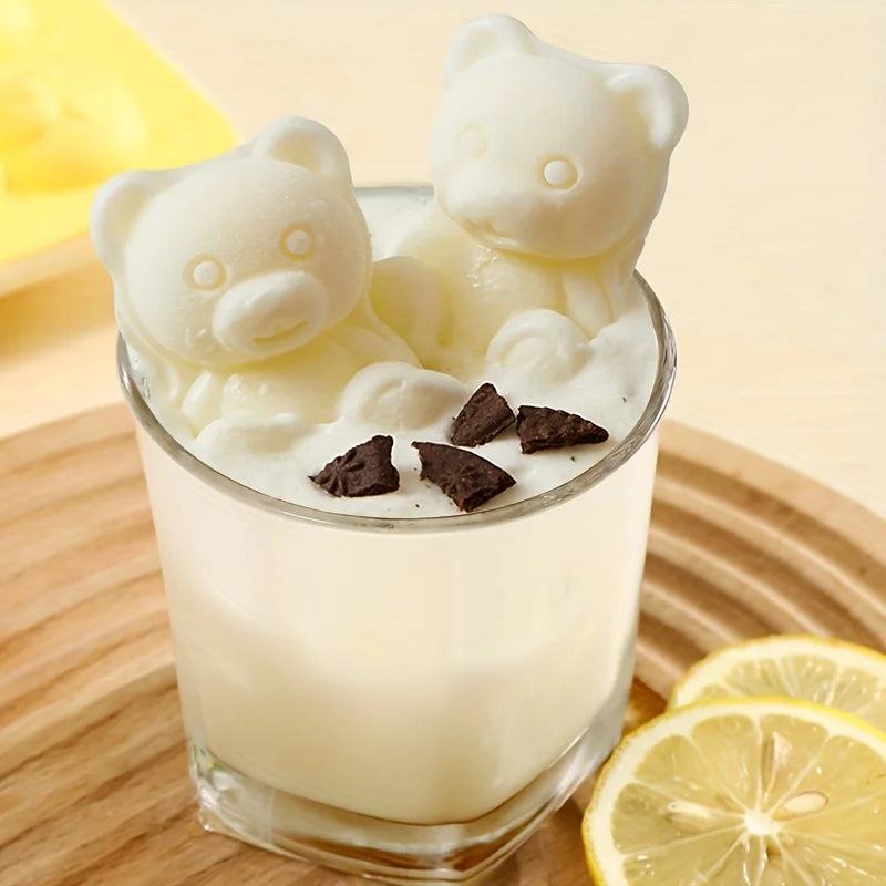 Teddy Bear Ice Cube Tray – Food-Grade Silicone Mold Silicone Ice Mold SPOT