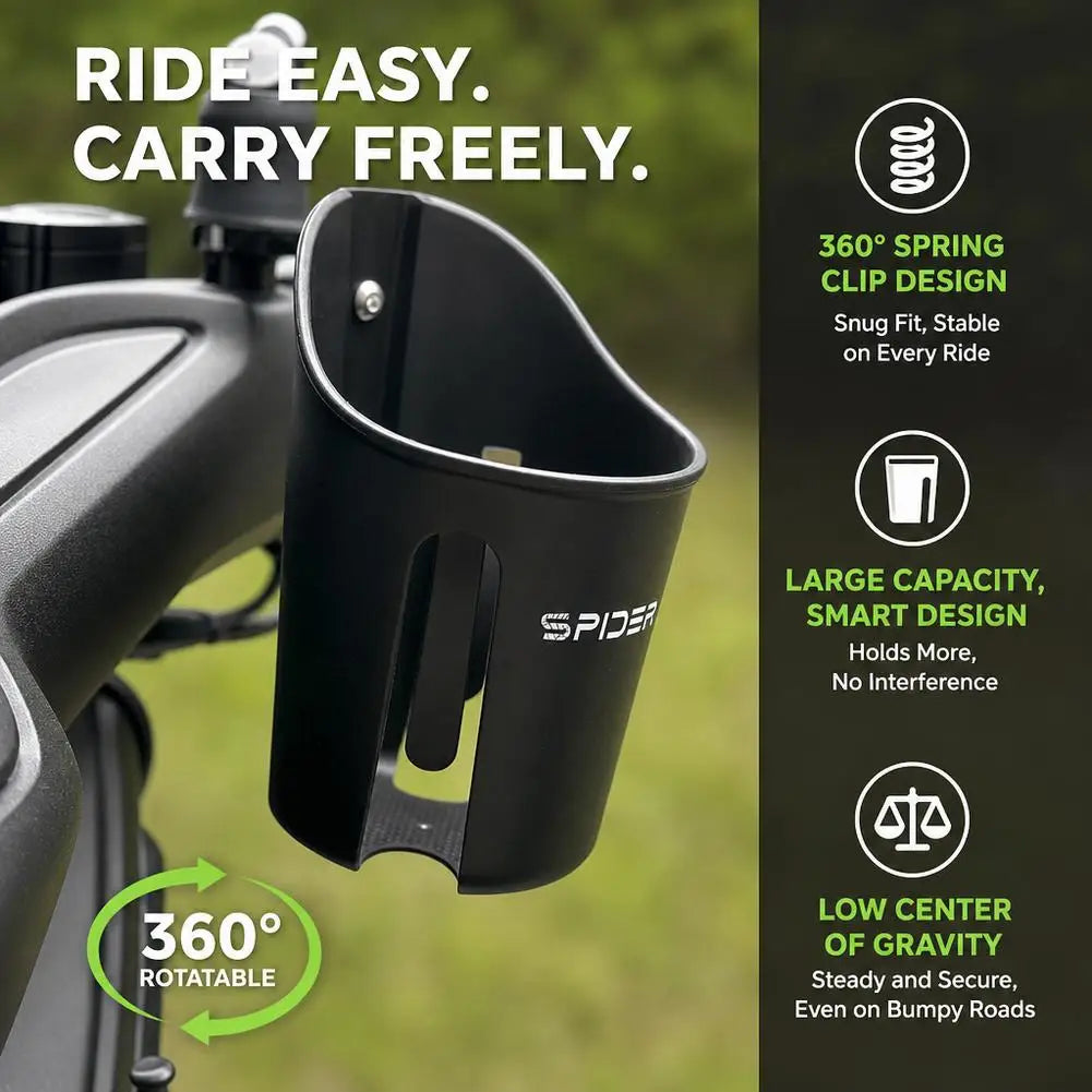 Universal Motorcycle Cup Holder – Silicone Bottle Cage Mount Motorcycle Cup Holder SPOT