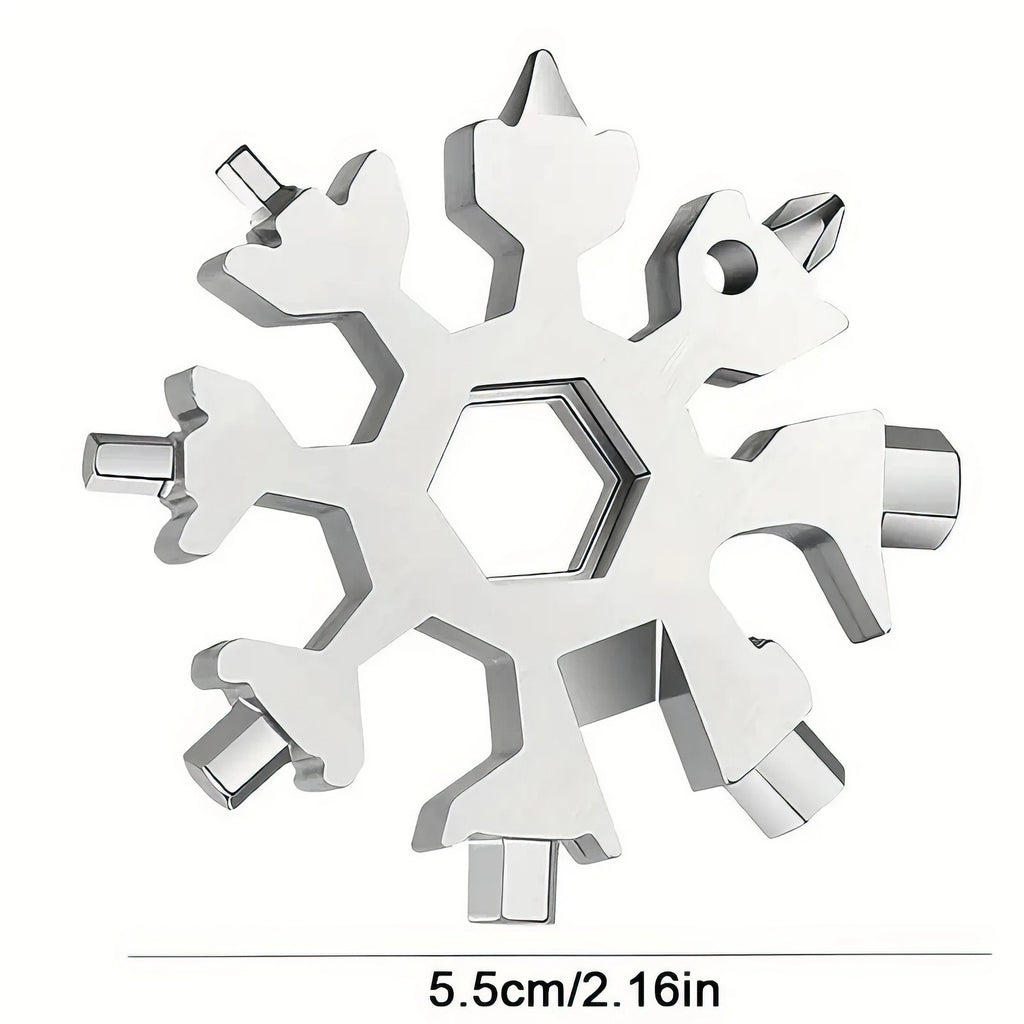 Snowflake Multitool Keychain – Screwdriver, Wrench & Bottle Opener Multitool Keychain SPOT