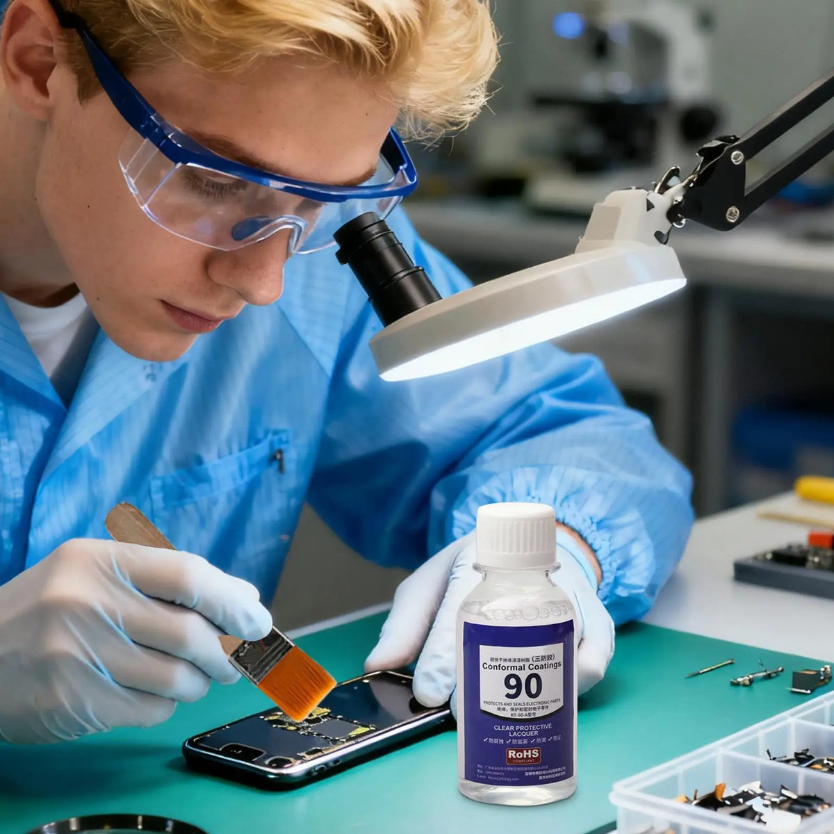 100ml Clear Conformal Coating – PCB, LED & Electronics Protector Conformal Coating SPOT
