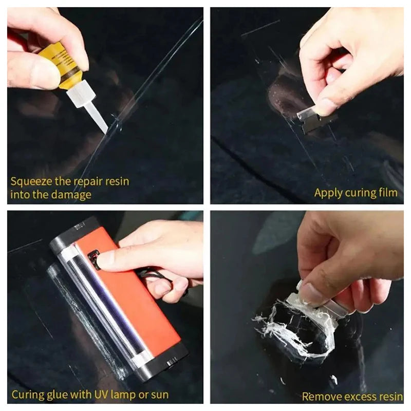 DIY Windshield Repair Kit – Auto Glass Chip & Crack Fix Windshield Repair Kit SPOT