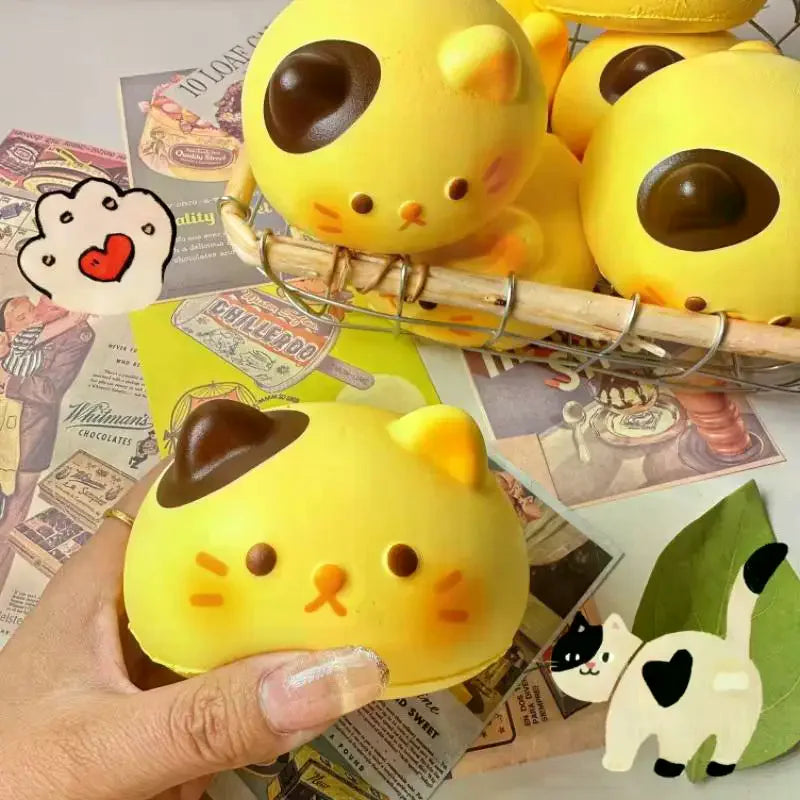 Slow Rebound Bread Squeeze Fidget Toy – 3-Pack Cute Squishy Squishy Fidget Toy SPOT