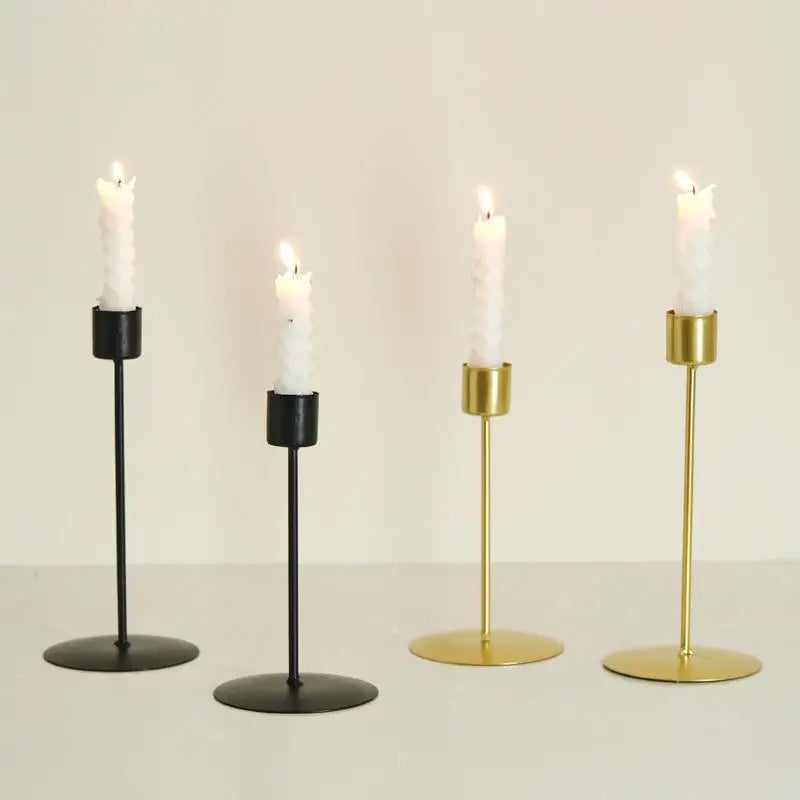 European Golden Metal Candle Holder – Wedding & Home Decor Metal Candle Holder SPOT