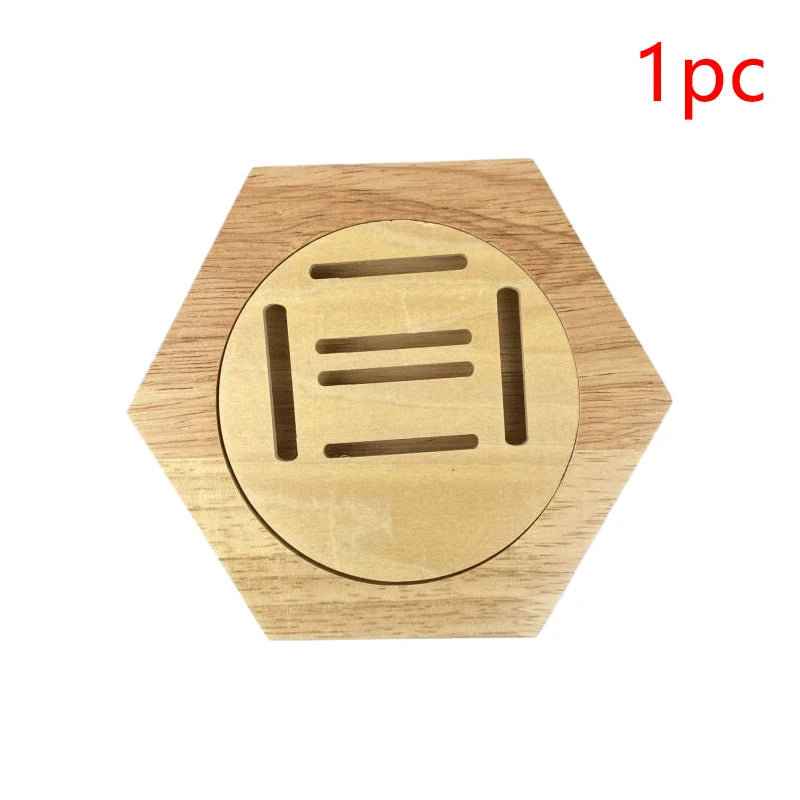 Wooden Hexagonal Medal Display Stand – Wall Mount Award Rack Medal Display Stand SPOT 1pc