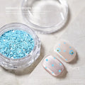 1mm Mini Circular Nail Glitter – Sparkling DIY Nail Art Sequins Nail Art Glitter SPOT Blue