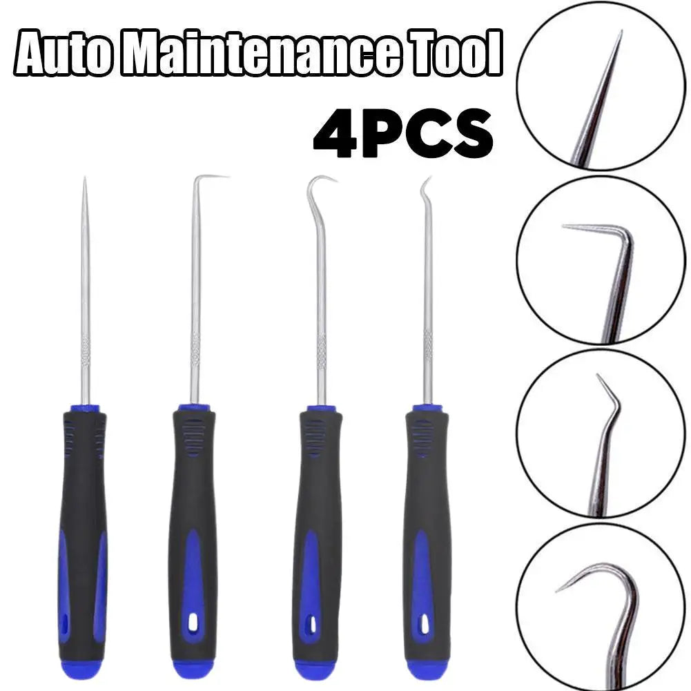 4-Pc O-Ring & Oil Seal Hook Puller Set – Auto Repair Tools Automotive Seal Hook Set SPOT