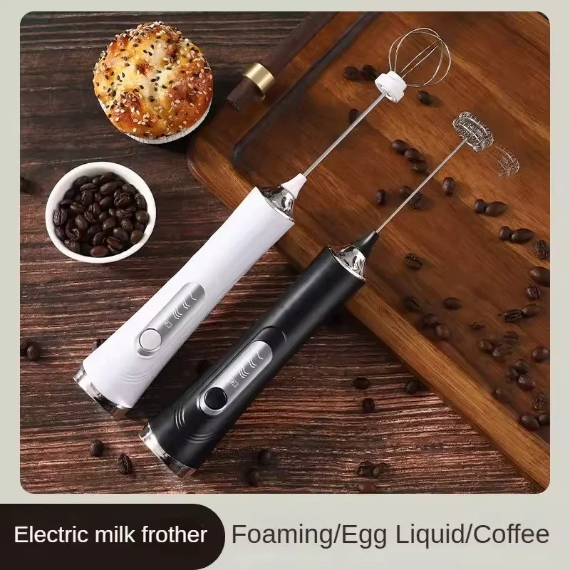 USB Handheld Milk Frother – 3-Speed Rechargeable Electric Whisk Handheld Milk Frother SPOT