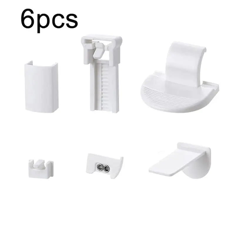 No-Drill Pleated Blind Bracket Clamp Set – 6 or 24 Pack Blind Bracket Clamps SPOT 6Pcs
