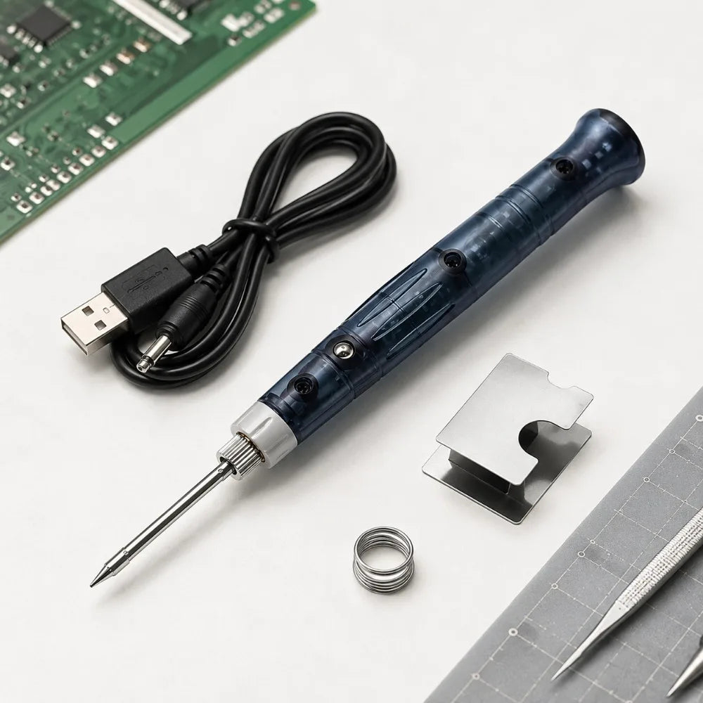 Mini USB Soldering Iron Kit 5V 8W – Adjustable Temp Welding Pen USB Soldering Iron SPOT