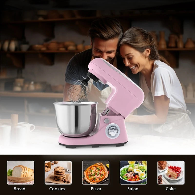 Pink Stand Mixer – Dough Kneading, Egg Beating & Baking Stand Mixer SPOT