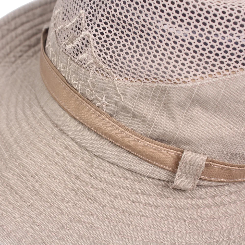 Men's Cotton Bucket Hat – Breathable Sun Hat for Outdoors Bucket Hat SPOT
