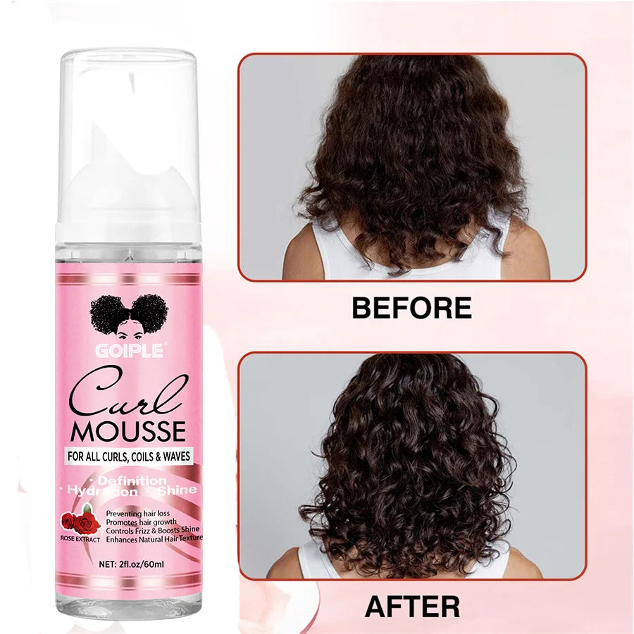 Goiple Rose & Mint Curl Mousse – Anti-Frizz Hair Styling Kit Curl Styling Mousse SPOT