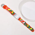 Kids Personalized Silicone ID Bracelet – Engraved Car Link Kids ID Bracelet SPOT BS-132SR