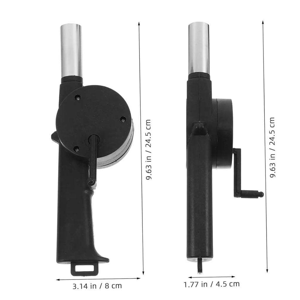 Hand Crank BBQ Blower – Manual Charcoal Fire Starter Fan BBQ Fire Blower SPOT