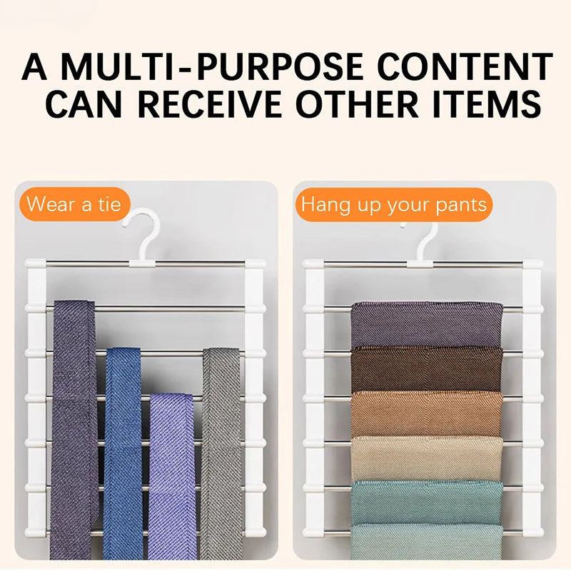 Foldable Multi-Layer Trouser Hanger – Space-Saving Closet Rack Trouser Hanger SPOT