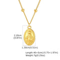 18K Gold Virgin Mary Pendant Necklace – Catholic Gift for Women Pendant Necklace SPOT NC-3100G