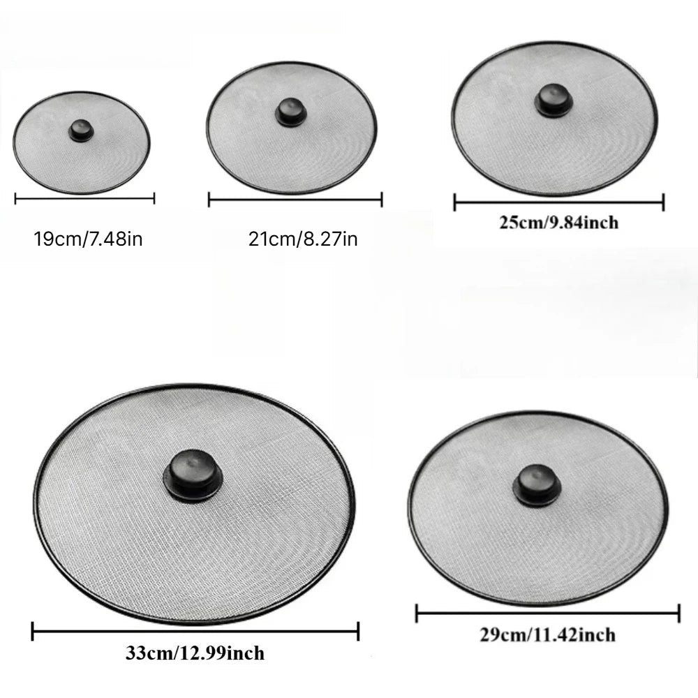 4-Pack Frying Pan Splatter Screen – Fine Mesh Splash Guard Splatter Screen Set SPOT