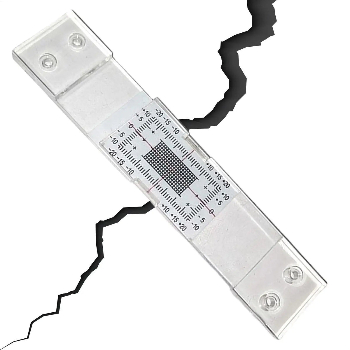 Acrylic Crack Monitor Gauge – Dual-Axis Wall Crack Tracker Crack Monitor Gauge SPOT