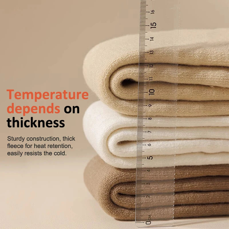 Women's Fleece-Lined Thigh High Socks – Warm Non-Slip Over-Knee Thigh High Socks SPOT
