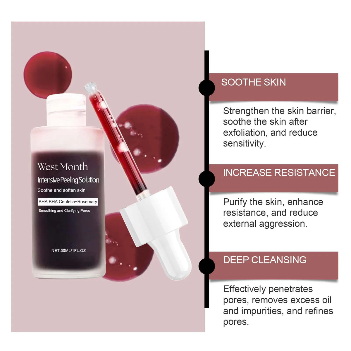 Salicylic Acid AHA Peeling Face Serum | Brighten & Smooth Exfoliating Face Serum SPOT