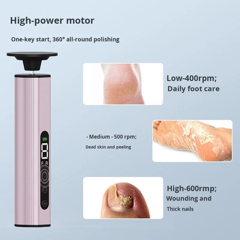 Electric Foot File Callus Remover – USB Rechargeable, LED Display Electric Foot File SPOT