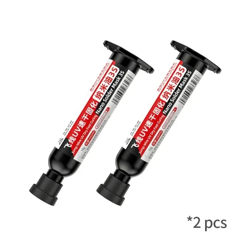 UV Curing Nano Solder Mask 3S PCB Flux Ink – Phone Board Repair PCB Solder Mask Flux SPOT 2Pcs